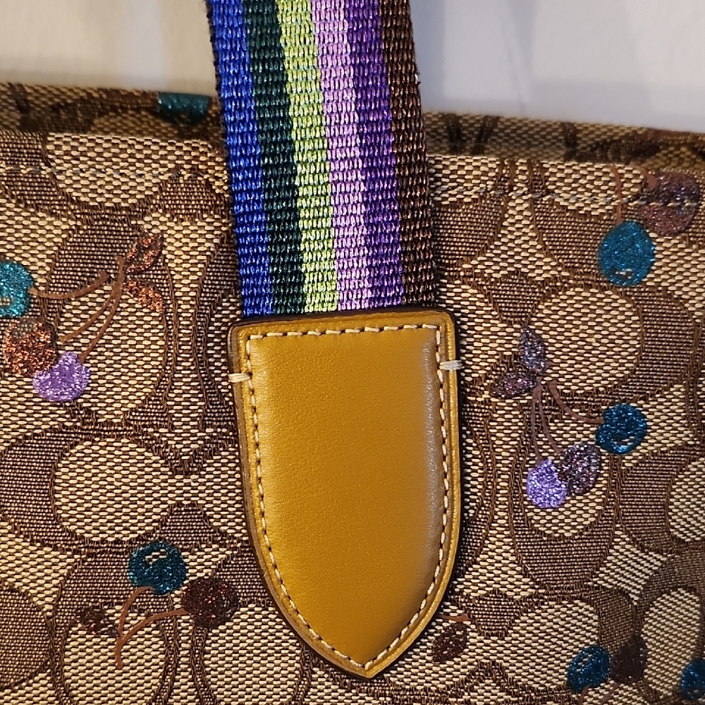 Coach Canvas Tote w/Free Coach Wristlet - Picture 6 of 15